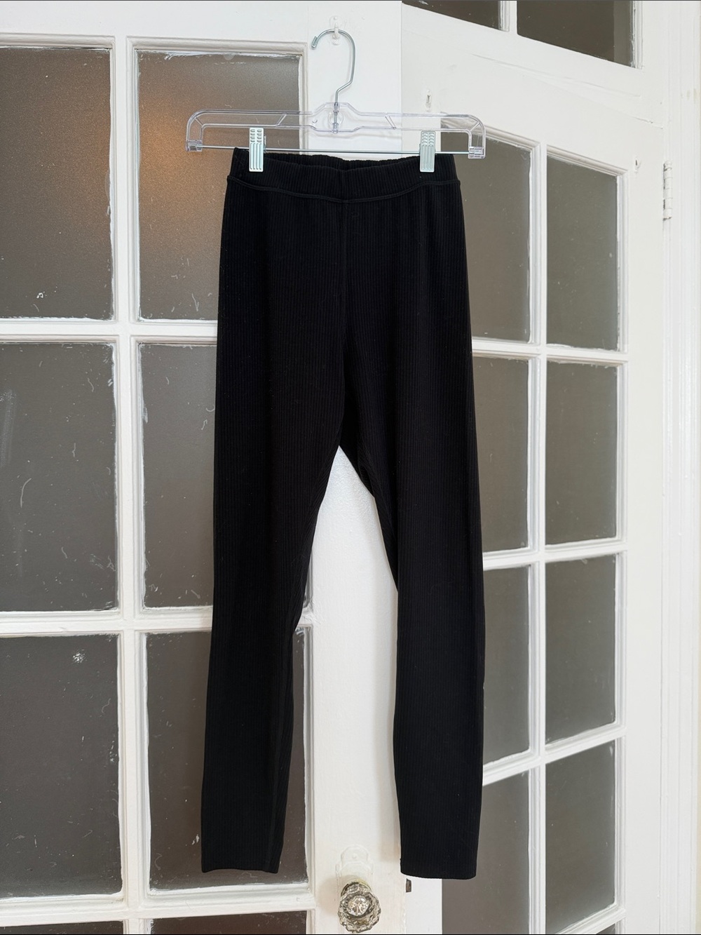 ALO Yoga Black Ribbed Leggings